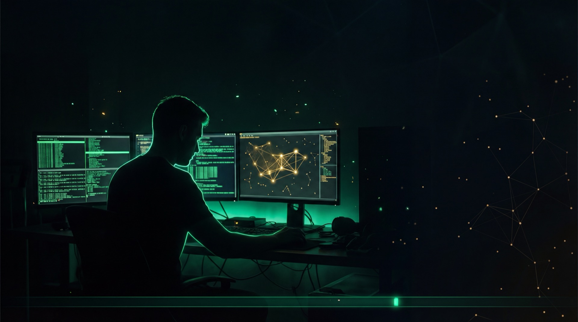 Founder at workstation